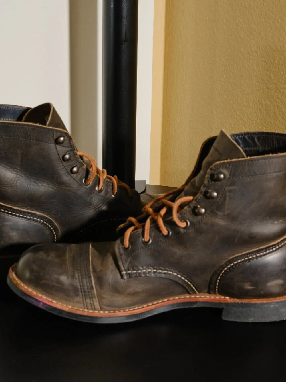 Red Wing Iron Ranger 8086 Charcoal Rough & Tough Boots 10.5D